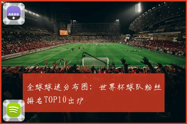 全球球迷分布图：世界杯球队粉丝排名TOP10出炉